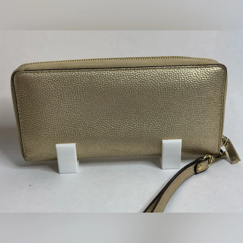 Michael Kors Gold Wristlet Clutch Wallet - Picture 3 of 10